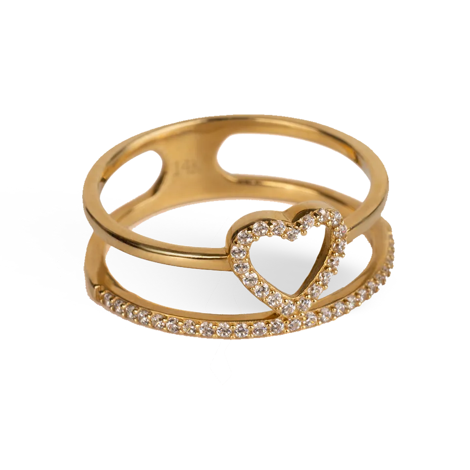 OPEN HEART RING
