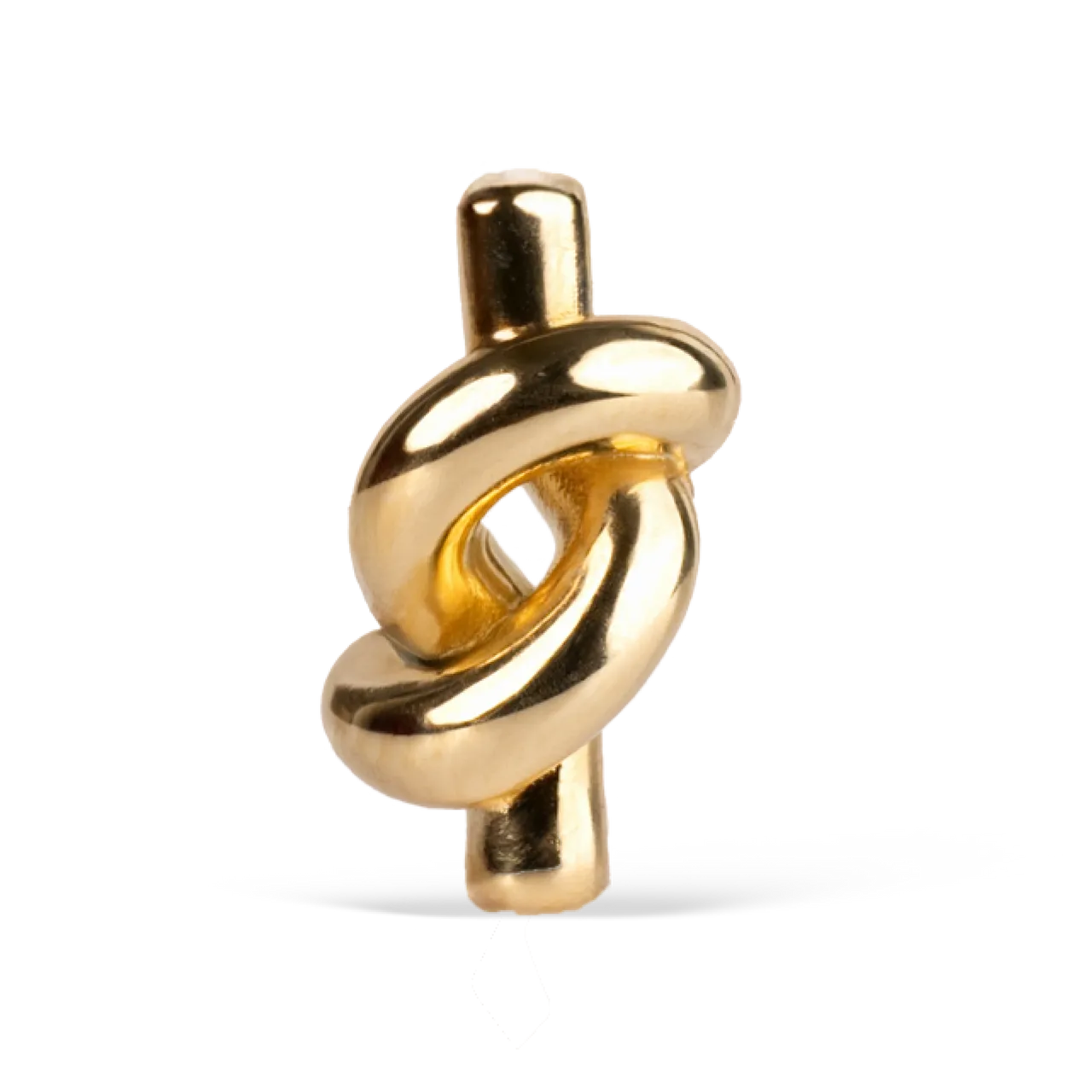 Gold Knot Stud Earrings