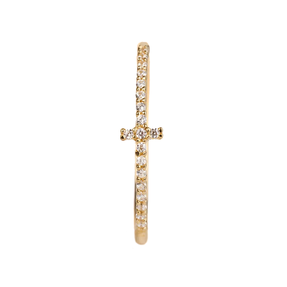 DAINTY CROSS RING