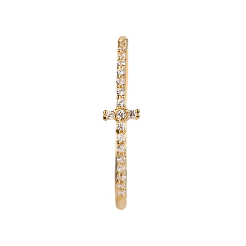 DAINTY CROSS RING