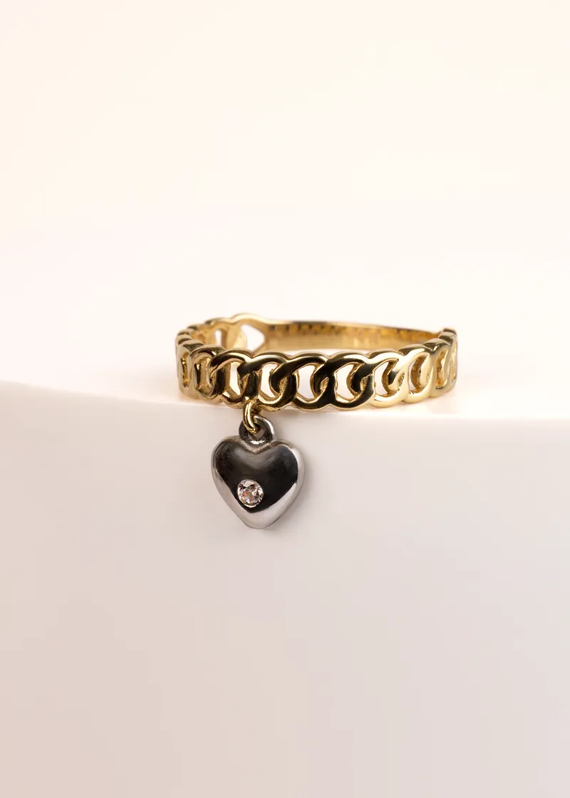 Coeur Noire de Lumiere Ring