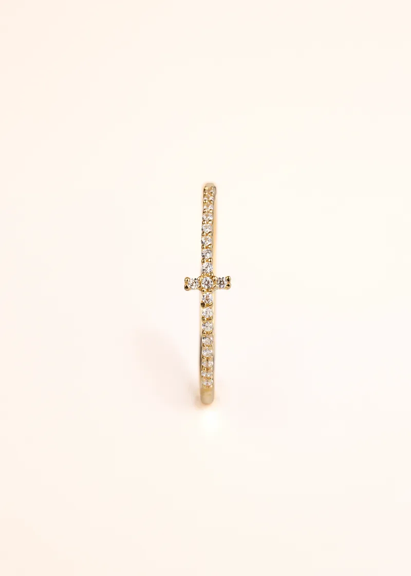 DAINTY CROSS RING